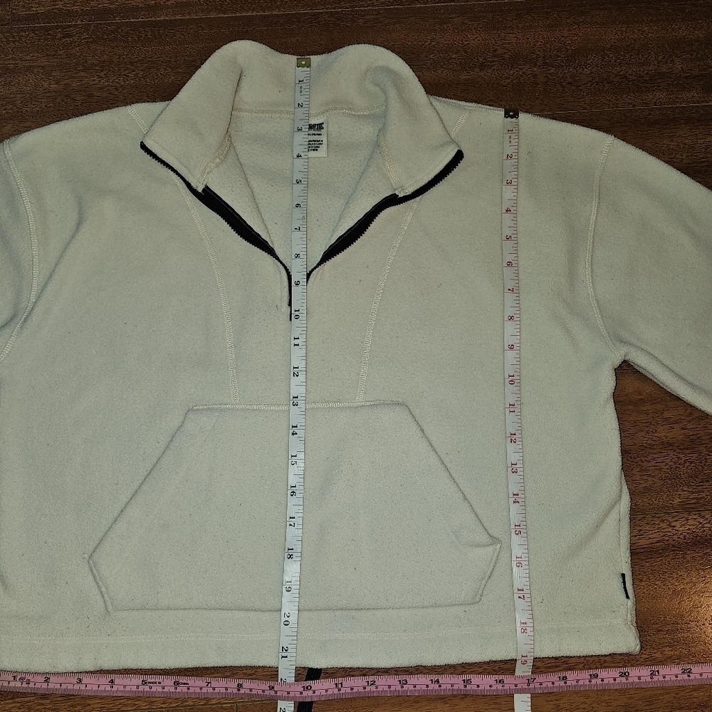 Victoria Secret Pink Pullover Womens Sz Small Half Zip Jacket In Beige - Picture 5 of 10
